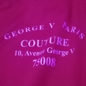George V Avenue T-Shirt, Large, Red with sparking skull.
